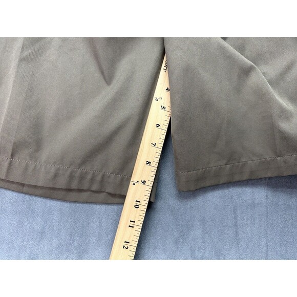 Nike Golf DriFit Mens Shorts Size 40 Tan Khaki Chino Zip Fly Pleated STAINS - Picture 14 of 16